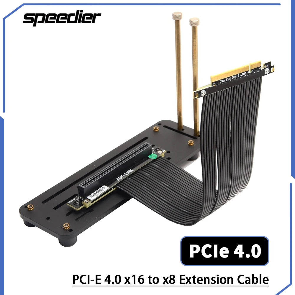 Pcie 4.0 X16 Riser Cable 90 Degree - Переходной кабель PCI Express 4.0 X8–X16,