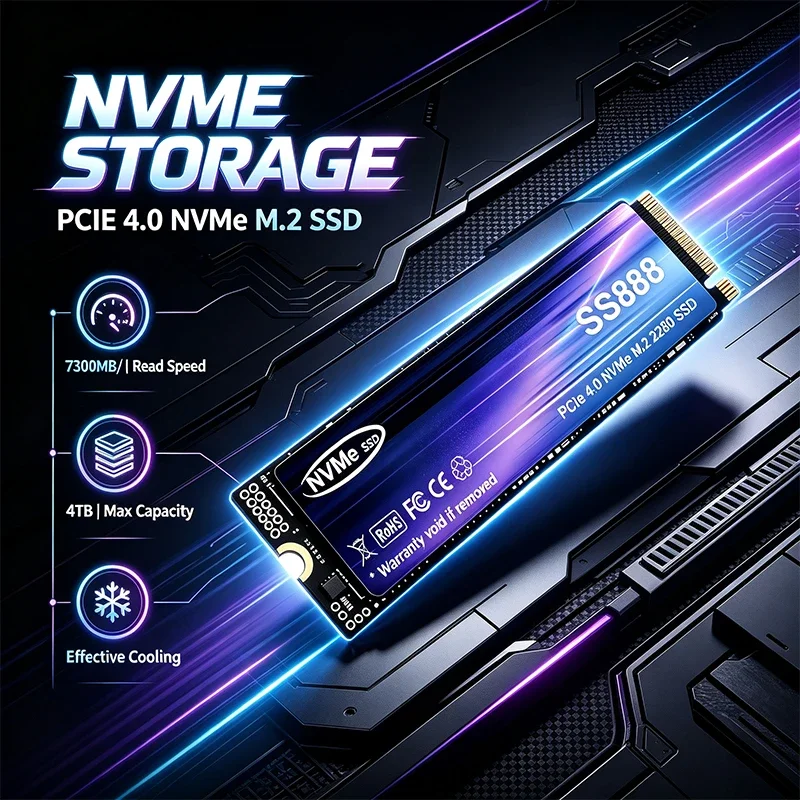 Новый твердотельный накопитель – обзор и цена M.2 Nvme 4Tb Pcie 4.0 Ssd