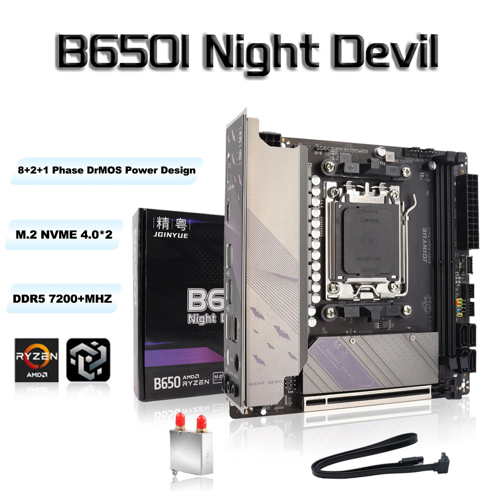 Материнская плата JGINYUE B650 – обзор и цена B650 Itx Motherboard Wifi