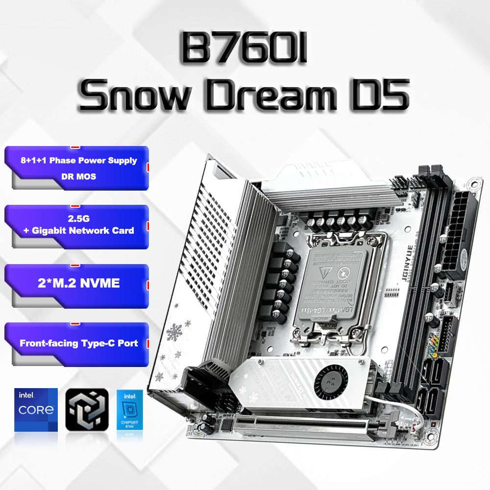 B760i ARGB WIFI DDR5 Материнск – обзор и цена Lga 1700 Ddr5 Itx Motherboard