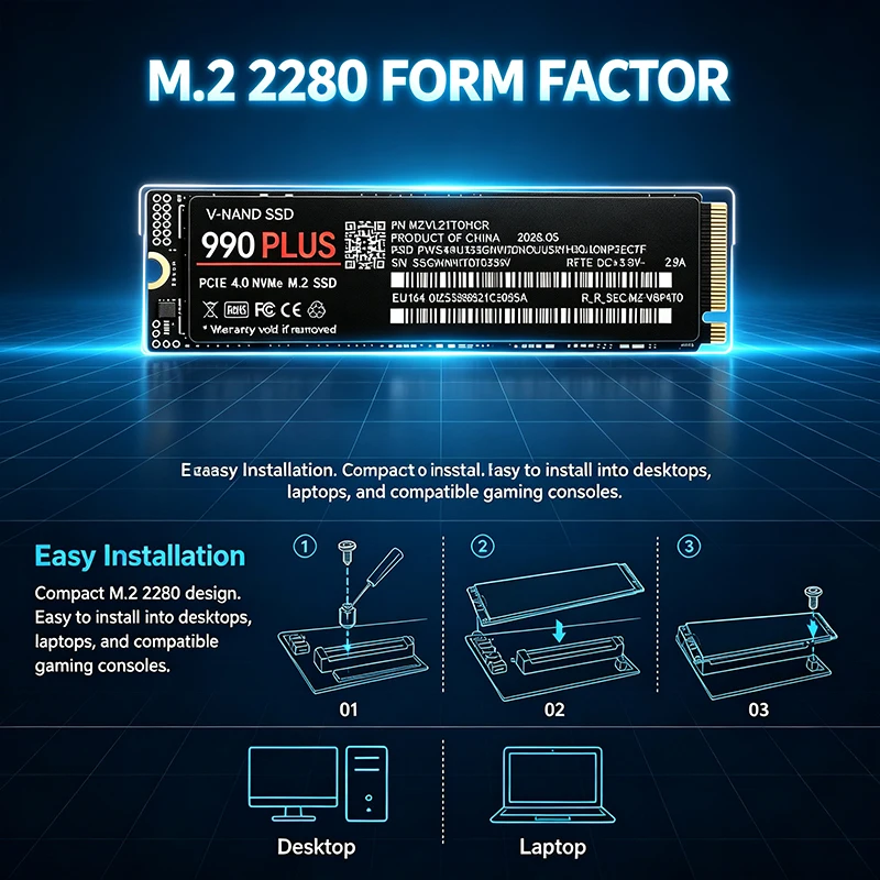 Оригинальный твердотельный нак – обзор и цена M.2 Nvme 4Tb Pcie 4.0 Ssd